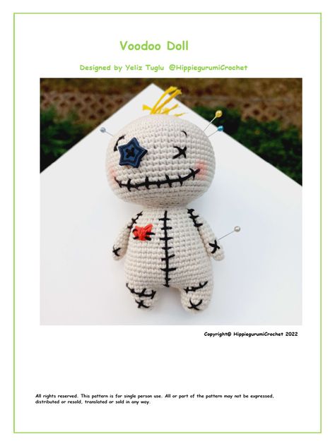 patron a crochet voodoo doll Amigurumi Voodoo Doll Free Pattern, Crochet Halloween Dolls Free Pattern, Voodoo Doll Crochet Pattern Free, Voodoo Dolls Diy, Crochet Voodoo Doll Pattern Free, Crochet Voodoo Doll Pattern, Diy Voodoo Doll, Voodoo Crochet, Voodoo Doll Crochet Pattern