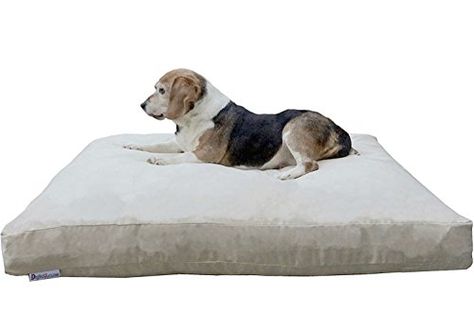 Dog Bed Pillows - Dogbed4less Large Memory Foam Dog Bed Pillow with Orthopedic Comfort Waterproof Liner and Microsuede Pet Bed Cover 41X27 Inches Khaki ** Check out the image by visiting the link. (This is an Amazon affiliate link) Memory Foam Dog Bed, Cozy Dog, Dog Bed Furniture, Dog Pillow Bed, Bed Pillow, Large Dog Breeds, Dog Pillow, Dog Beds, Large Animals