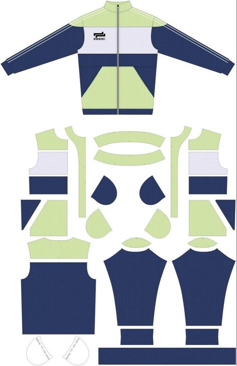 Sports Uniform Design, Pola Jaket, Mens Jacket Pattern, Sports Uniform, Apparel Design Inspiration, Sports Clothes, Jacket Pattern Sewing, Couture Sewing Techniques, Clothes Pattern