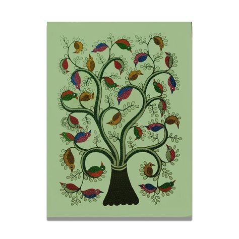 Gond Painting Folk Art, Folk Art Tree Of Life, Painting Folk Art, Gond Art, Horse Canvas Painting, Tree Of Life Painting, Gond Painting, Painting Images, Indian Artwork