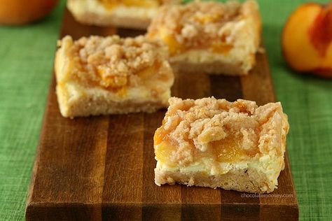 Peach Cheesecake Crumb Bars - Homemade In The Kitchen Peach Cheesecake, Cream Cheese Bars, Crumb Bars, Peach Pie Filling, Thanksgiving Pumpkin Pie, Peach Pie, Peach Recipe, Cherry Pie Filling, Cookie Bar Recipes