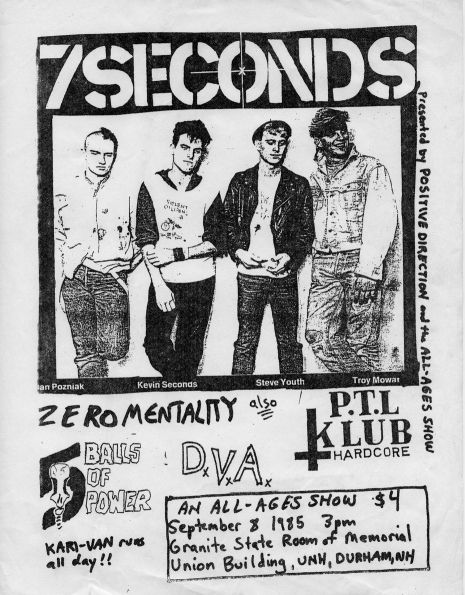 An amazing collection of classic straight edge fliers | Dangerous Minds Straight Edge Punk, Drain Sth Band, Seether Band Poster, 7 Seconds, Warrant Band, Post Hardcore Bands, Hardcore Music, Punks Not Dead, Music Flyer