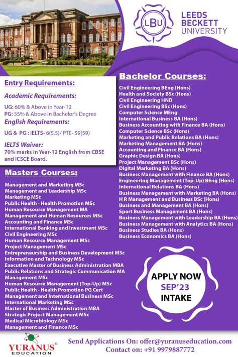 Leeds Beckett University, Uk University, University Courses, Uk Universities, Accounting And Finance, Marketing Manager, Civil Engineering, Public Relations, Business Account