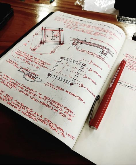 Architecture Notes Aesthetic, Construction Sketch, Architecture Journal, Architecture Drawing Presentation, Notebook Sketches, Notes Aesthetic, Aesthetic Notes, Architecture Life, Architecture Sketchbook