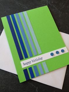 Minimalist Birthday, Masculine Birthday Cards, Bday Cards, Boy Cards, Birthday Card Design, Birthday Cards For Men, Birthday Cards Diy, Card Making Inspiration, Male Cards