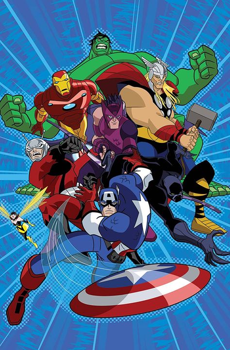 Avengers Earth's Mightiest Heroes, Earth's Mightiest Heroes, Avengers Cartoon, Hd Art, Marvel Animation, Superhero Poster, Avengers Art, Marvel Characters Art, Hero Poster