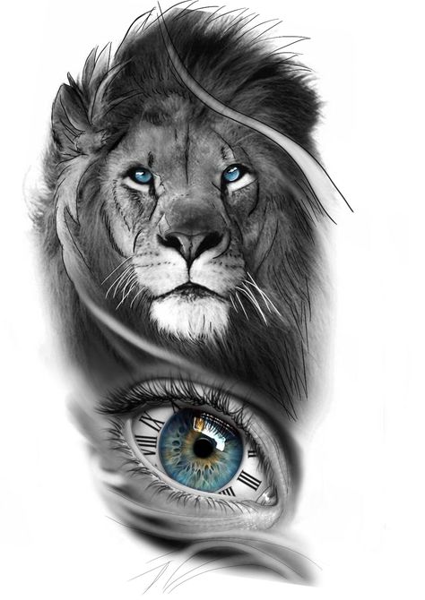 Tattoo Koi, Male Tattoos, Lion Eyes, Tattoo Lion, Tablet Samsung, Inkbox Tattoo, Blue Lion, Eye Tattoo, Lion Tattoo