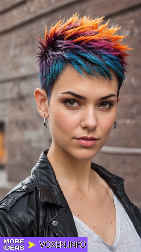 Short Colorful Hair Ideas, Dyed Short Hair Pixie, Short Hair With Shaved Side, Pixie Color Ideas, Edgy Short Hair For Women, Short Pixie With Undercut, Blue Pixie Hair, Shaved Pixie Cut Edgy, Hair Color Pixie Cut