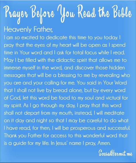 Prayer For Reading The Bible, Prayer For Bible Study Opening, Pray Before Reading The Bible, Worship Prayers, Quotes Morning, Reading The Bible, Prayer Journaling, Simple Prayers, Read The Bible