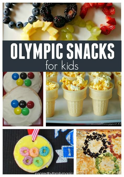 Toddler Approved!: 12 Amazingly Easy Olympic Snacks for Toddlers Olympic Snacks, Olympic Themed Activities, Summer Olympics Party, Vbs Olympics, Olympic Food, Preschool Olympics, Snacks For Toddlers, Olympic Theme Party, Olympic Games For Kids