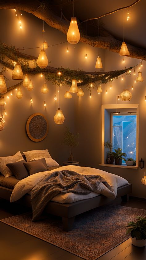 https://cozyspiritstudio.com/ Warm Light Aesthetic, Cozy Bedroom Decor Ideas, Cozy Bedroom Decor, Couple Room, Light Aesthetic, Bedroom Decor Cozy, Bedroom Retreat, Perfect Bedroom, Bedroom Decor Ideas