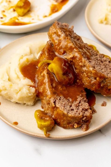 Mississippi Meatloaf Recipe - 4 Sons 'R' Us Mississippi Meatloaf, Meatloaf Recipes With Ranch Seasoning, Pot Roast Stew, Ranch Meatloaf, Mississippi Recipes, Traditional Meatloaf Recipes, Cheeseburger Meatloaf, Bacon Meatloaf, Traditional Meatloaf