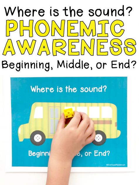 Identifying Beginning, Middle, and Ending Sounds in Words - I Can Teach My Child! Alphabet Monster, Ending Sounds, Middle Sounds, Occupational Therapy Kids, Abc Phonics, Phonemic Awareness Activities, Phonics Games, French Language Learning, Thematic Units