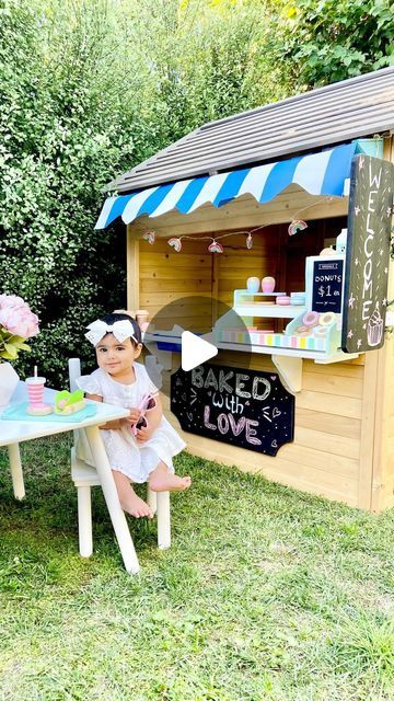 Rima Agarwal on Instagram: "@lifespan.kids Aberdeen cubby turned into a Cute Cafe with the cutest little coffee lover!! 

@lifespan.kids has the most amazing range of cubbies and backyard play equipment! And you can use the code “RIMAKIDS10” for an instant 10% off your cart!! So enjoy the discount while Aavya enjoys her morning Babyccino 💓

#ad @lifespan.kids  #lifespankids #cubby #cutecafe 

.
.
.
.
.
#aussiekids #aussiemums #cubbyaustralia #canberra #backyardplay #outdoorplay #pretendplay" Backyard Play Equipment, Cute Cafe, Backyard Play, Baked Donuts, Play Equipment, Canberra, Aberdeen, Outdoor Play, Cubbies