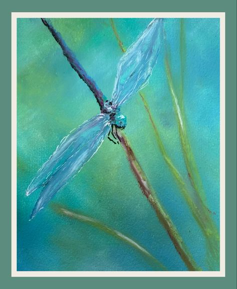 Dragonfly Painting, Damselflies, Dragonfly Dreams, Pastel Sec, Painting Snow, Dragonfly Art, Chalk Pastels, Daily Painting, Pastel Art