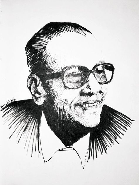 #inktober #Inktober2019 #inktoberday15 #legend Naguib Mahfouz, Ink Drawing, Art Inspiration, Male Sketch, Drawings, Quick Saves, Art