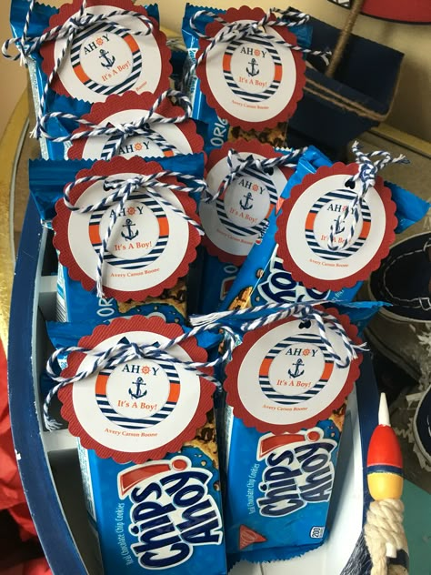 Chips Ahoy! Party Favors customized by Elegantly Write Us Navy Party Favors, Titanic Birthday Party Favors, Nautical Theme Party Favors, Cruise Favors Gift Ideas, Titanic Party Favors, Titanic Birthday Party For Kids, Cruise Party Favors, Baby Shower Ideas For Boys Themes, Titanic Birthday