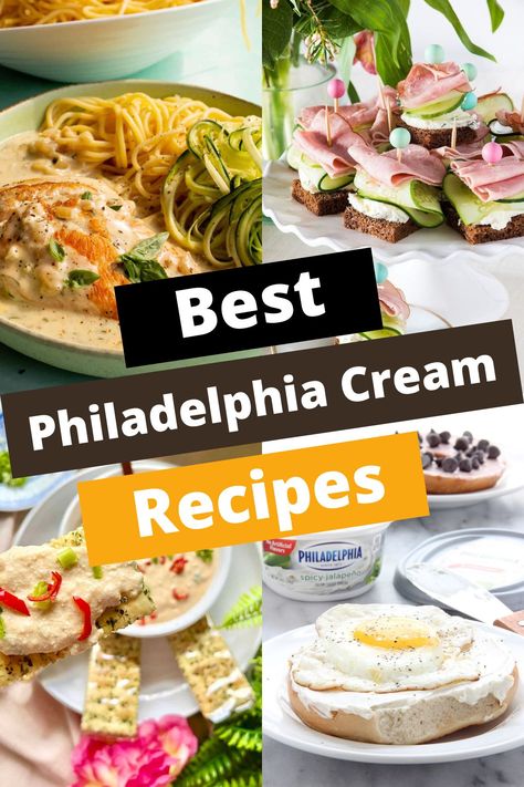 TOP 7 PHILADELPHIA CREAM CHEESE RECIPES FOR FLAVOR Philadelphia Cream Cheese Recipes Dinner, Philadelphia Chive And Onion Cream Cheese Recipes, Recipes Using Philadelphia No Bake Cheesecake Filling, Cream Cheese Recipes Dinner, Easy Cream Cheese Recipes, Philadelphia Cream Cheese Recipes, Best Baklava Recipe, Comfort Pasta Dishes, Recipes Using Cream Cheese