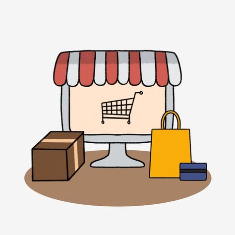 online,online shop,online shopping,online store,money,modern,package,shopping bag,debit card,credit card,simple illustration,illustration,computer,website,cart Online Shopping Illustration, Shopping Cartoon, Store Cartoon, Store Drawing, Shopping Template, Store Illustration, Illustration Computer, Cart Logo, Shop Clipart