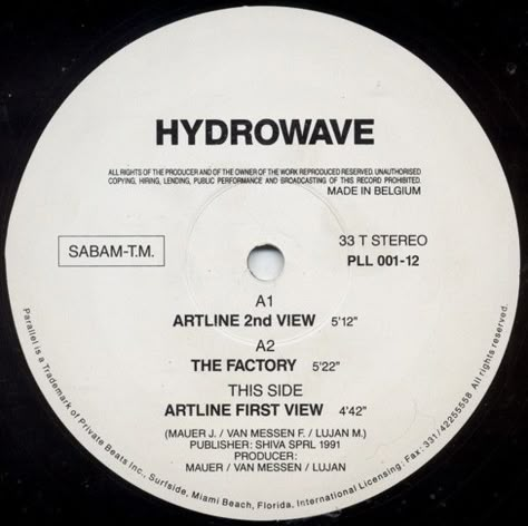 Label/Cat#: Parallel – PLL 001-12 Country: Belgium Year: 1991 Genre: Electronic Style: Techno Format: Vinyl, 12″, 33 ⅓ RPM Tracklist A1 – Artline (2nd View) (05:12) A2 – The Factory (05:22) B – Artline (First View) (04:42) Cd Label Design, Vinyl Artwork, Cd Cover Design, Cd Design, Vinyl Records Covers, Circle Painting, Vinyl Graphics, Vinyl Labels, The Factory