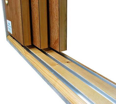 Johnson Hardware® 100MD Multi-Pass Sliding Door Hardware Diy Bifold Doors, Sliding Closet Door Track, Sliding Cabinet Doors, Closet Door Hardware, Wooden Sliding Doors, Sliding Wall, Addition Ideas, Sliding Tracks, Sliding Door Track