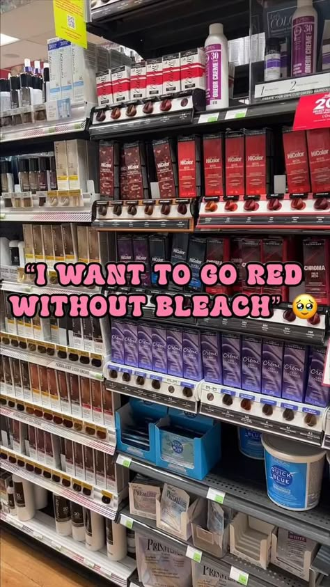 Going red without bleach? Discover our top products that make the dream a reality. Say hello to radiant reds! 📹: @adorecarina Shop: http://spr.ly/6495uWW8H #HolidayRedy #redhair #hairtok Red Hair Dye Formulas, Box Dye Red Hair, Dye Hair Without Bleach, Best Box Red Hair Dye, How To Dye Hair Red At Home, Diy Red Hair, Red Hair Without Bleaching, Red Box Dye, Red Hair Box Dye