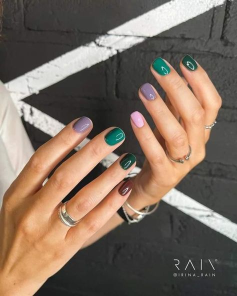 Winter Multicolor Nails, Summer Nails 2023 Color Trends, Trendy Summer Nails 2023, Nails 2023 Color Trends, Nail Ideas 2022, 2023 Color Trends, Colourful Nail, Multicolor Nails, Trendy Summer Nails