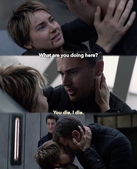 Divergent Four And Triss, Four Divergent Aesthetic, Divergent Kiss, Thoe James, Divergent Book Series, Divergent Theo James, Divergent Memes, Divergent Tris, Tris And Tobias