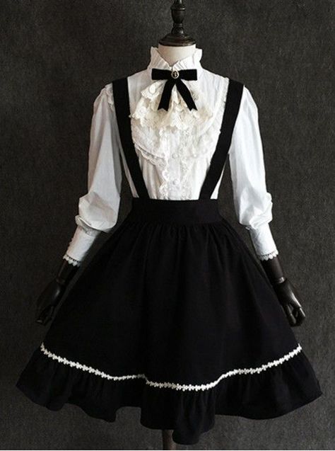 COMPLETE!! (Undergoing some edits!) *** "I would suggest you don't … #fanfiction #Fanfiction #amreading #books #wattpad Vestidos Anime, Style Kawaii, Lolita Outfits, Half Skirt, Suspender Dress, Mori Girl, Fancy Outfits, Harajuku Fashion, Lolita Dress