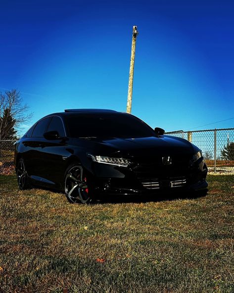 Honda Accord Sport Black, Civic G10, Black Honda Accord, Black Honda Civic, Honda Accord Accessories, Honda Accord Custom, Black Honda, Honda Civic Car, Civic Car