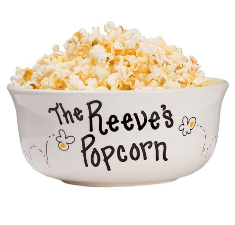 Hand Painted Personalized Family Popcorn Bowl Large Ceramic Pop Corn Bowls Movie Night Hand Paint Popcorn Bowl Tub Bucket Sleepover POPCER by MyBambino on Etsy https://www.etsy.com/listing/452750518/hand-painted-personalized-family-popcorn Personalized Popcorn Bowl, Personalized Bowls, Boyfriend Anniversary, Popcorn Bowl, Microwave Popcorn, White Bowls, Favorite Snack, Pottery Painting, Personalized Family