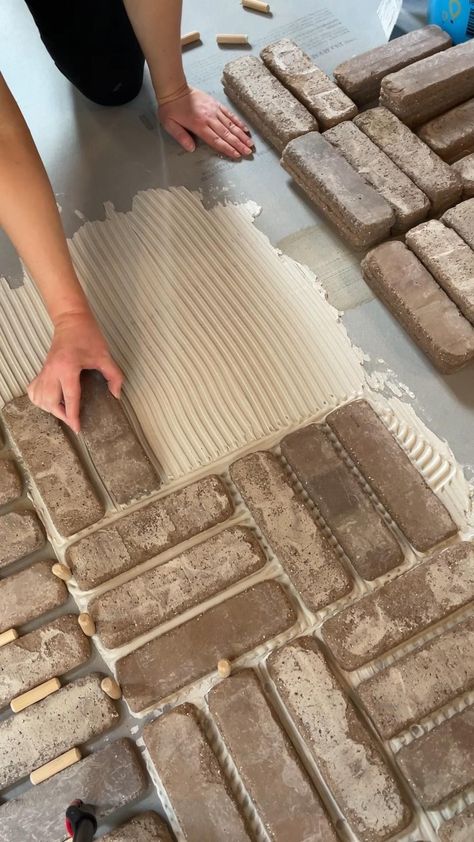 Brick Floors, Brick Floor, Laundry Room Flooring, Brick Flooring, Home Decorating Ideas, Coastal Chic, Chic Bedroom, Room Flooring, House Flooring