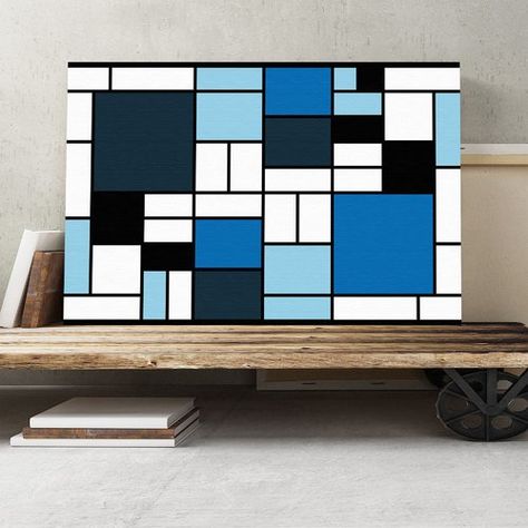 Mondrian Painting, Piet Mondrian Painting, Mondrian Art, Wassily Kandinsky Paintings, Geometric Design Art, Abstract Painting Print, Principles Of Art, Framed Oil Painting, 수채화 그림