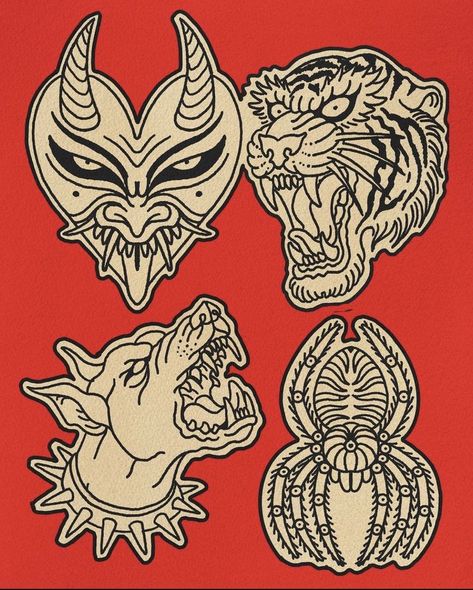 Tattoo Flash Sheets, Traditional Tattoo Outline, Traditional Tattoo Flash Sheets, Traditional Tattoo Flash Art, Traditional Tattoo Old School, Wrist Tattoo Designs, Traditional Tattoo Inspiration, Flash Sheets, Tattoo Apprenticeship