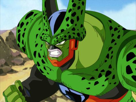 Semi Perfect Cell Dbz, Perfect Cell Dbz, Semi Perfect Cell, Cell Dbz, Perfect Cell, Dbz Art, Dragon Ball Gt, Dragon Ball Art, Anime Dragon Ball