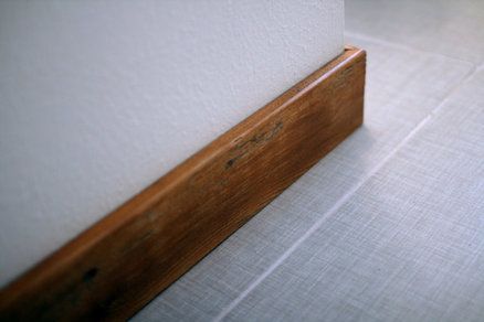 Cedar Baseboards, Trim Ideas Baseboards, Wood Baseboard, Baseboard Styles, Baseboard Trim, Trim Ideas, Narrow Hallway Decorating, Floating Stairs, Modern Staircase