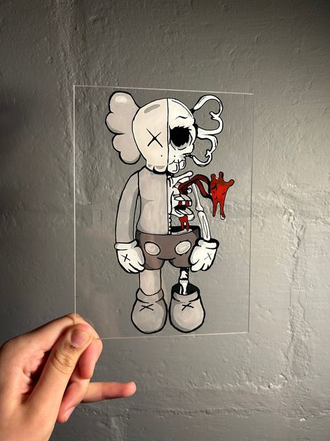 Bape Bearbrick, Offwhite Jordan, Painted Skeleton, Kaws Painting, Nike Yeezy, Supreme Bape, Custom Painting, Talk About, Skeleton