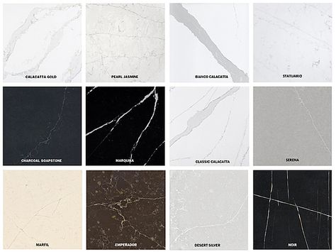 Surfaces - Silestone® Eternal Collection from Cosentino Silestone Kitchen, Silestone Countertops, Kitchen Design Countertops, Kitchen Countertop Organization, Marble Trend, Interior Cladding, Marquina Marble, Countertop Ideas, Flooring For Stairs