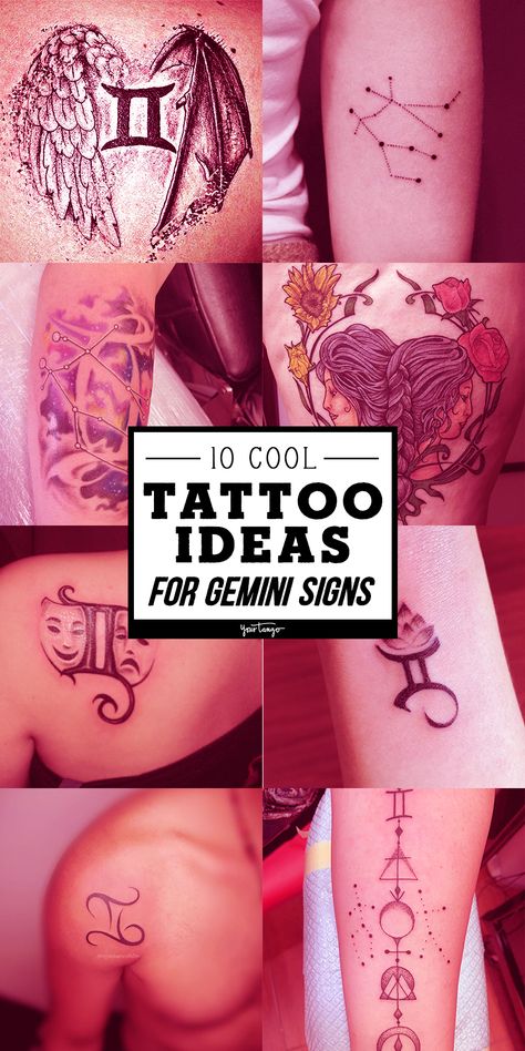 Zodiac Signs Gemini Tattoo, Gemini Couple Tattoos, Genimi Tattoo Ideas, Gemini Best Friend Tattoos, Tattoo Ideas For Gemini, Gemini Tattoos Ideas, Gemini Sign Tattoo For Women, Tattoo Ideas Gemini Unique, Zodiac Sign Tattoos Gemini