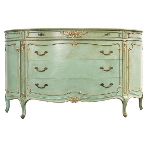 Green distressed furniture