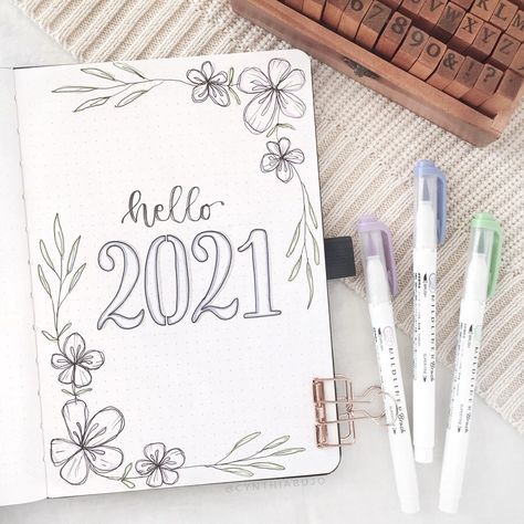 Journal Ideas For New Year, Bullet Journal Yearly, Ideas For New Year, Bujo Spreads, Bullet Journal Minimalist, Bullet Journal For Beginners, Bullet Journal Set Up, Bullet Journal Ideas Templates, Bullet Journal Cover Page