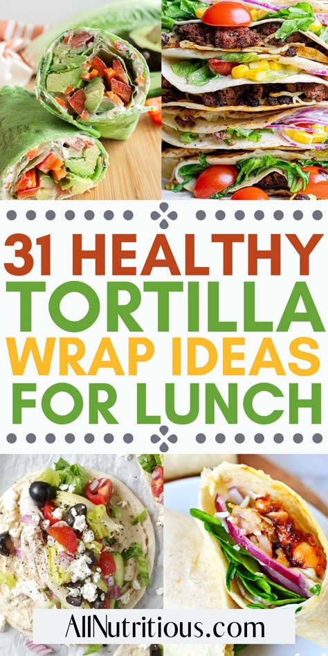 If you need ideas for your healthy meal plan, you can’t go wrong with easy wrap recipes. Quick and easy to prepare, these are great for a healthy snack or easy lunch any day of the week. Lunch Ideas Work Tortilla, Lunch Prep Wraps, Healthy Lunch Recipes Wraps, Quick Wraps For Lunch, Folded Wraps For Lunch, Fast Lunch Ideas At Home Healthy, Easy Wraps For Lunch Healthy, Meal Prep Tortilla Wraps, Easy Meal Prep Wraps