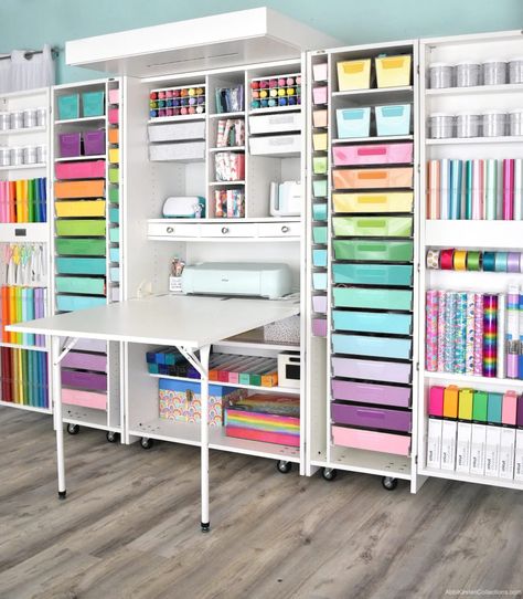 Dreambox storage cabinet review Diy Dreambox Plans, Diy Craft Storage Cabinet, Dreambox Diy, Dreambox Craft Storage, Dreambox 2, Craft Organizer Cabinet, Craft Supply Labels, Craft Storage Cabinet, Storage Cabinet Ideas