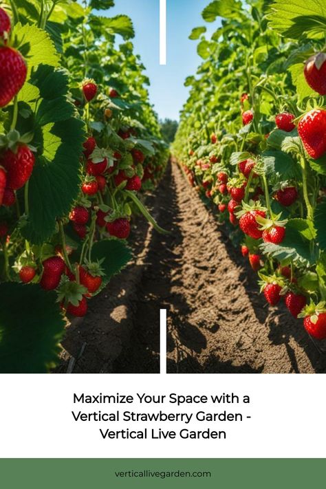 If you have limited room and need to maximize your space, having a vertical strawberry garden may be the solution you are looking for. Growing strawberries Vegetable Garden Vertical, How To Grow Strawberries Vertically, Strawberry Garden Beds, Strawberry Tower Garden, Strawberry Patch Ideas, Grow Strawberries Vertically, Strawberry Growing Ideas, Hanging Strawberry Plants, Vertical Strawberry Garden