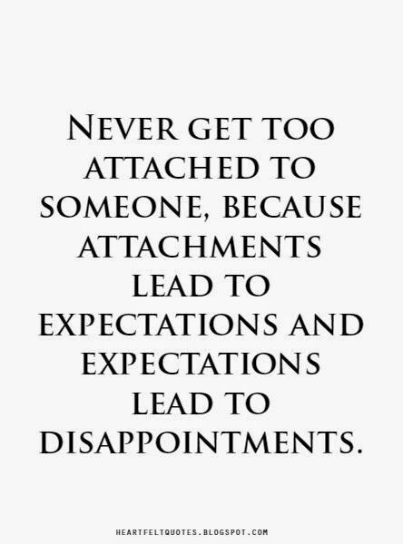 Trying to handle things differently this time. Trying to not get attached or hopes up, no matter what enticing words or gestures a guy uses. Only time & consistency will take my walls down. No matter how genuine they seem, i need to stop letting guys into my circles b4 they've earned it consistently, & not let my other amazing options go. Either a guy is all in, or it's not real until it's real. Gotta be compassionate, respectful, but also smart. Attached To Someone, Love And Life Quotes, Expectation Quotes, Disappointment Quotes, Motiverende Quotes, Heartfelt Quotes, Reality Quotes, Wise Quotes, A Quote