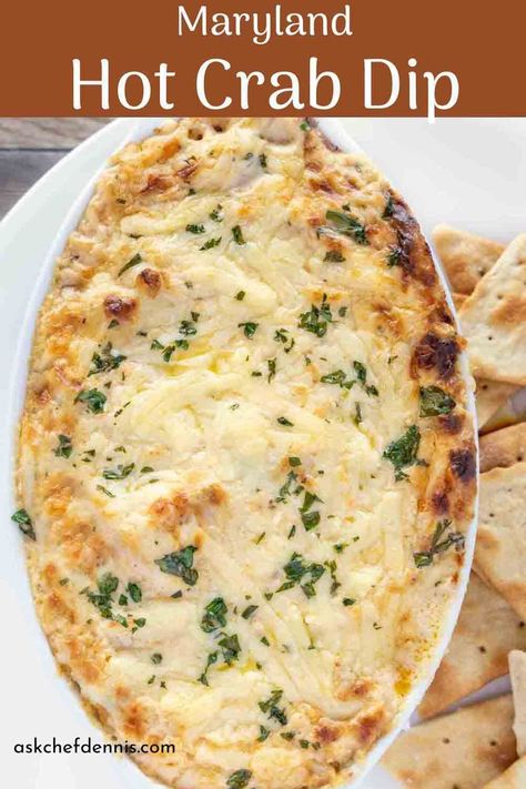 Warm Crab Dip, Hot Crab Dip Recipe, Seafood Dip, Lump Crab Meat, Hot Crab Dip, Crab Meat Recipes, Crab Dishes, Artichoke Dip Recipe, Lump Crab