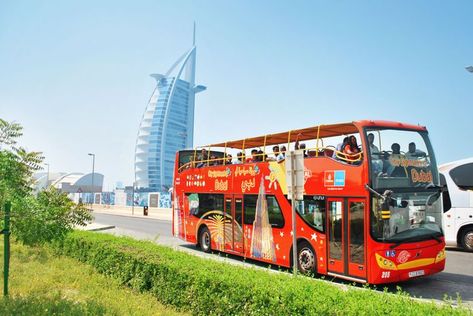 Hop-On Hop-Off Bus Dubai | Official City Sightseeing© Tour 2020 Dubai City, Double Decker Bus, Holiday Resort, Old Street, Dubai Travel, Dubai Mall, Fishing Villages, Burj Khalifa, Tourist Destinations