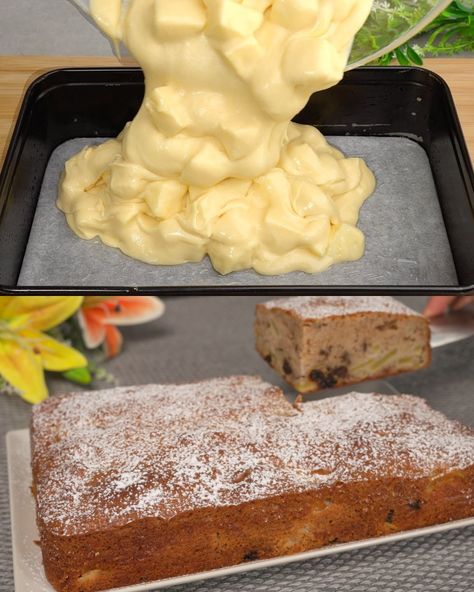 Apple Walnut Raisin Cake Recipe - Greenku Recipes Raisin Cake Recipe, Raisin Pie, Raisin Cake, Fresh Apple Cake, Apple Walnut, Recipe Ingredients, Fresh Apples, Apple Cake, Cake Recipe