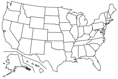 Can You Fill in Blank Maps of the World?: The Map of the United States of America Project Template, Flag Coloring Pages, Delaware State, State Symbols, American Beer, Texas Map, Free Maps, Maputo, United States Map