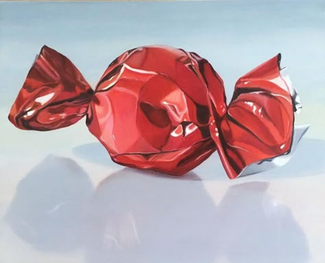 Candy Drawing, Prismacolor Art, Reference Photos For Artists, Panel Board, Candy Art, Food Painting, Arte Inspo, Red Candy, Gcse Art